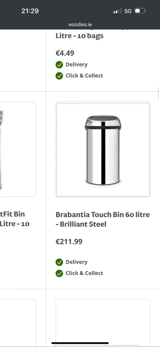 Barbantia 60L chrome bins - Image 3