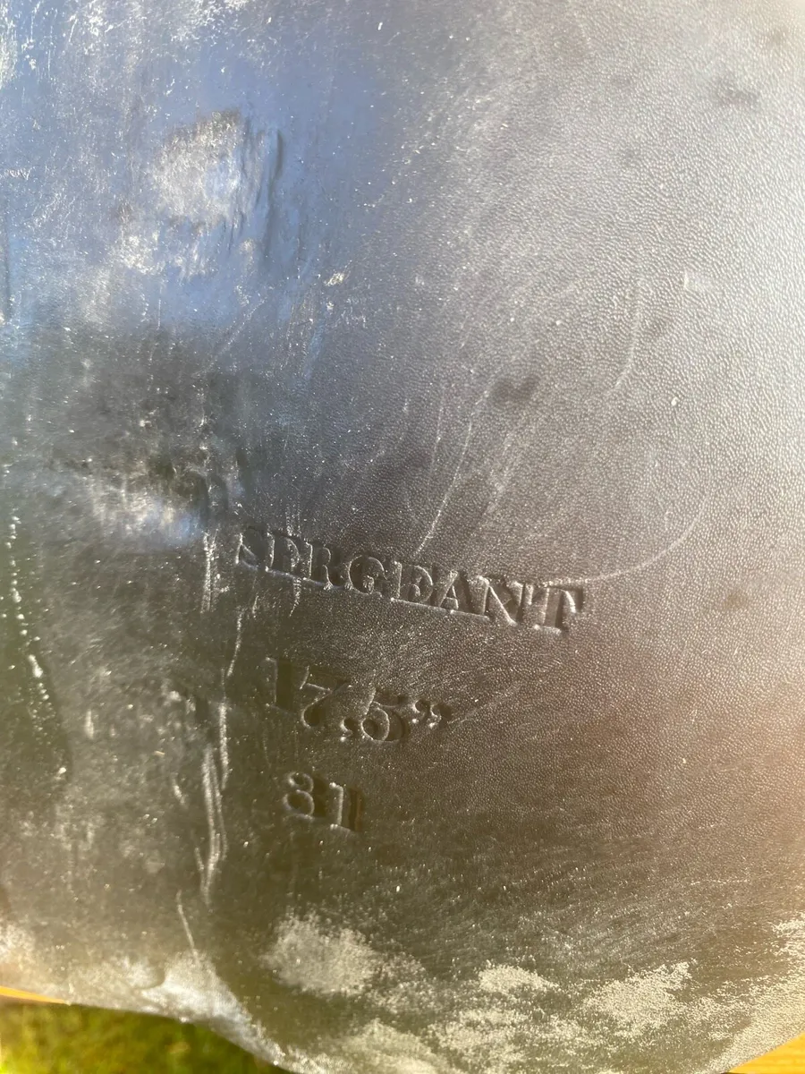 17.5 medium wide black Leather saddle - Image 3