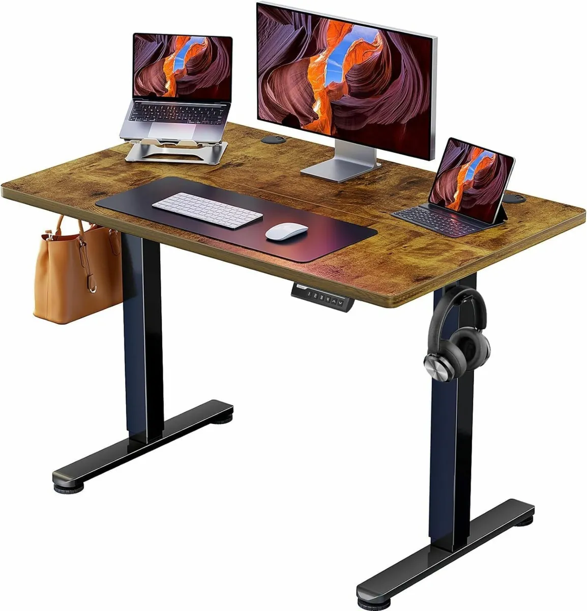 Electric Standing Desk Height Adjustable 100x60cm - Image 1