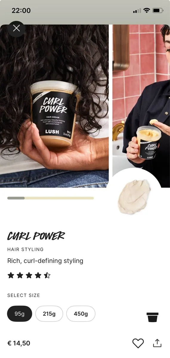 Lush Curl Power - hair cream 95g