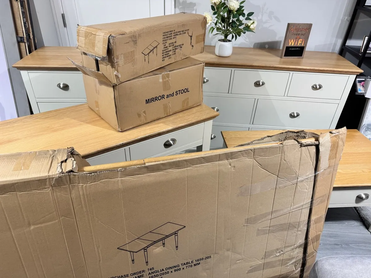 Solid Oak Furniture Set 5pc - Image 2