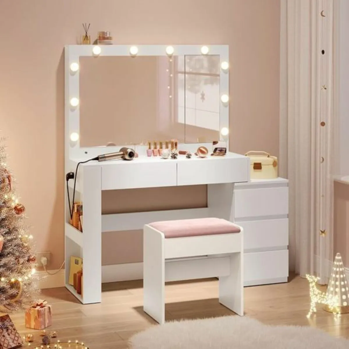 Dressing table LED Bulbs Hollywood mirror XXL - Image 1