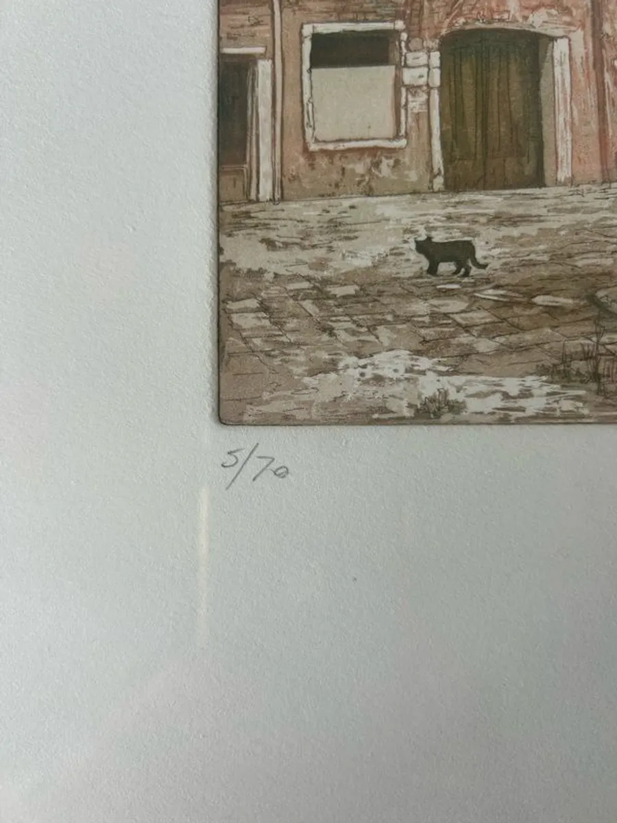 Original Etching by Italian artist Ugo Baracco - Image 2