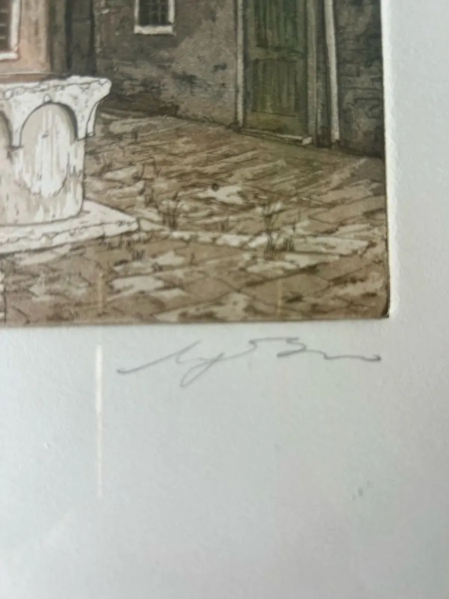 Original Etching by Italian artist Ugo Baracco - Image 3