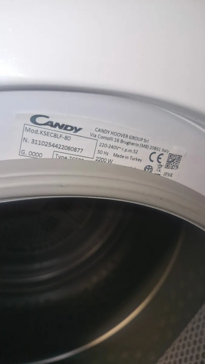 Candy 8kg Condenser Dryer - Image 3