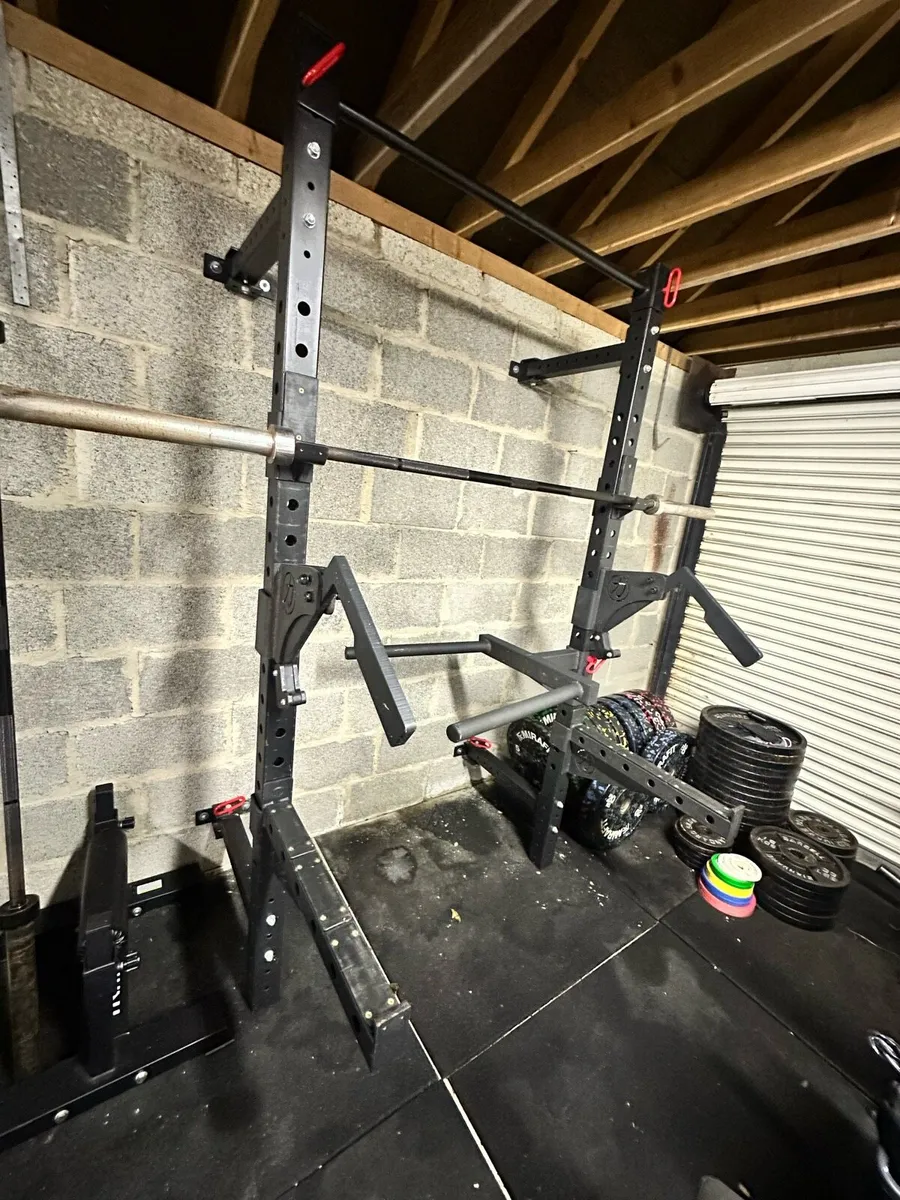 Foldable Wall Mounted Squat Rack (Strength Shop) - Image 1