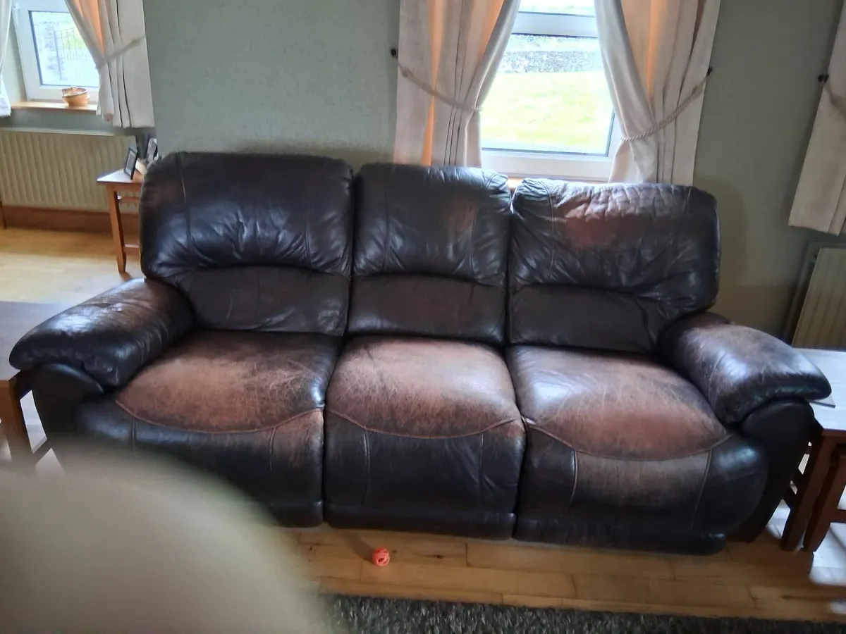 Leather sofa - Image 1