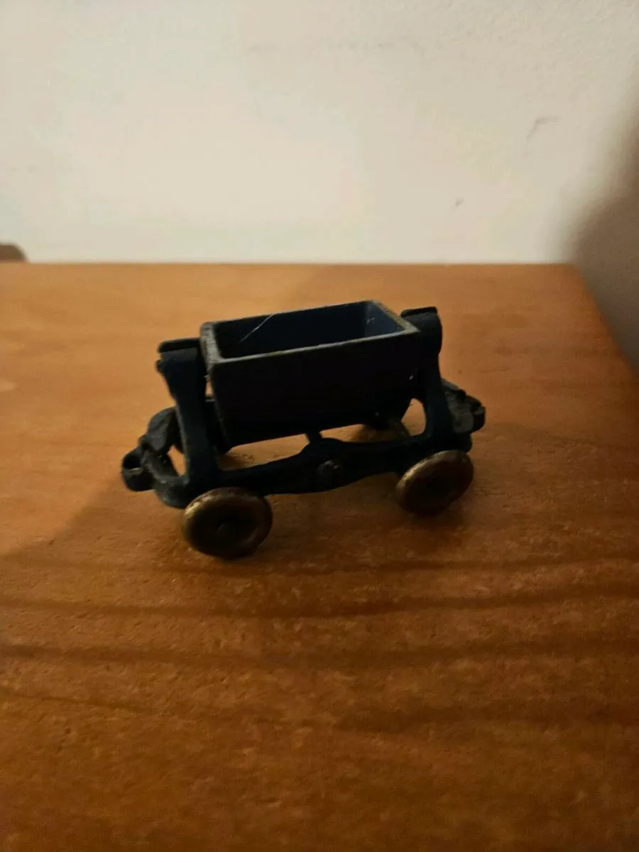 Vintage Cast Iron Hopper Wagon - Image 1