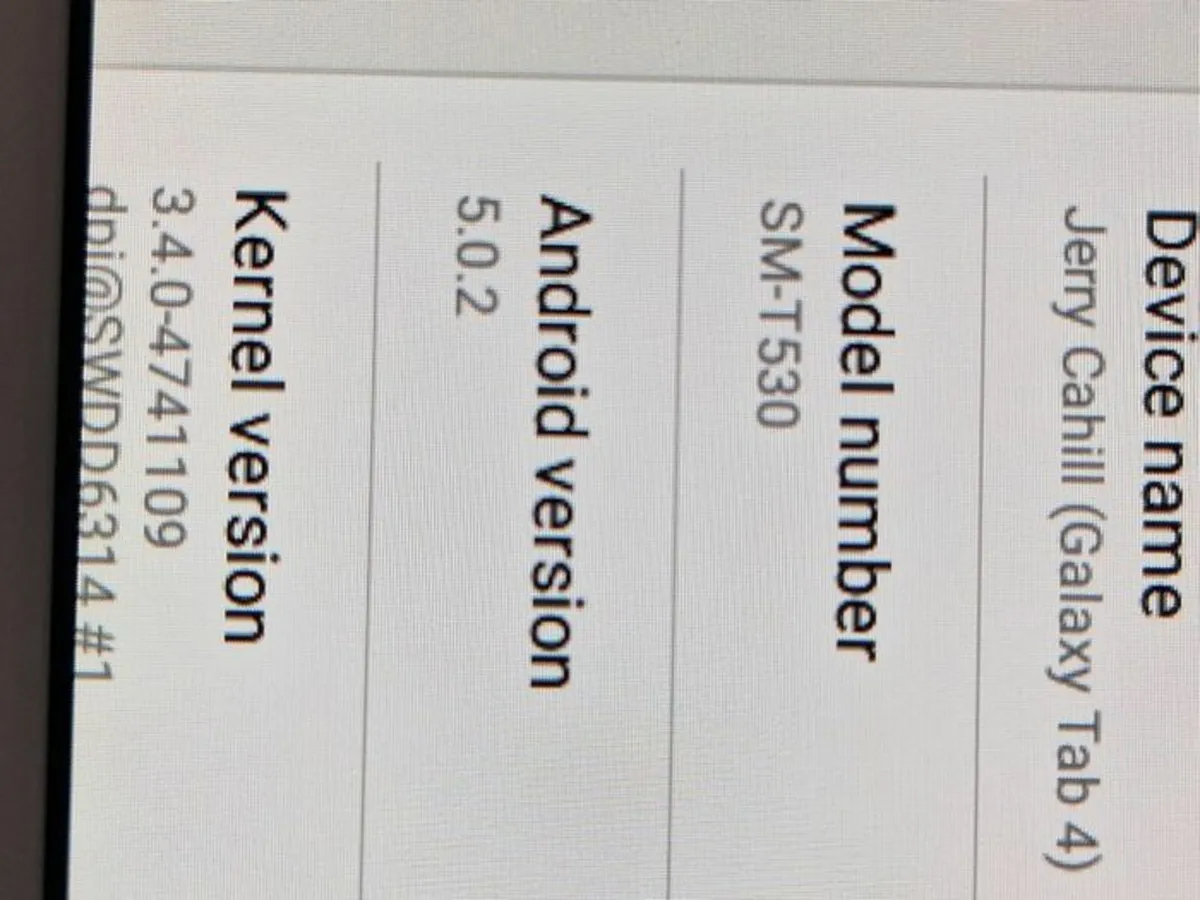 Samsung Galaxy Tab 4 Tablet, Model SM-T230, 8GB - Image 3