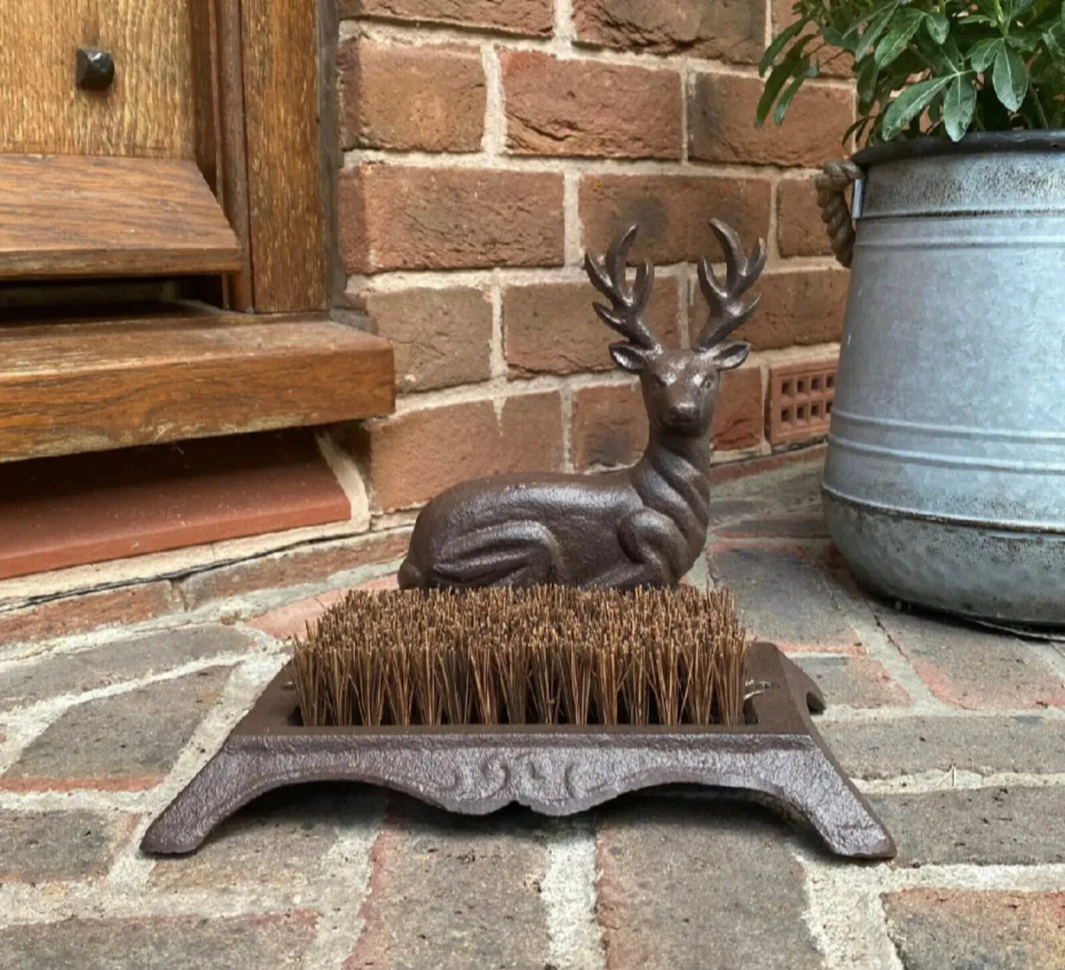 Cast Iron Stag Boot Scraper Brush - Image 3