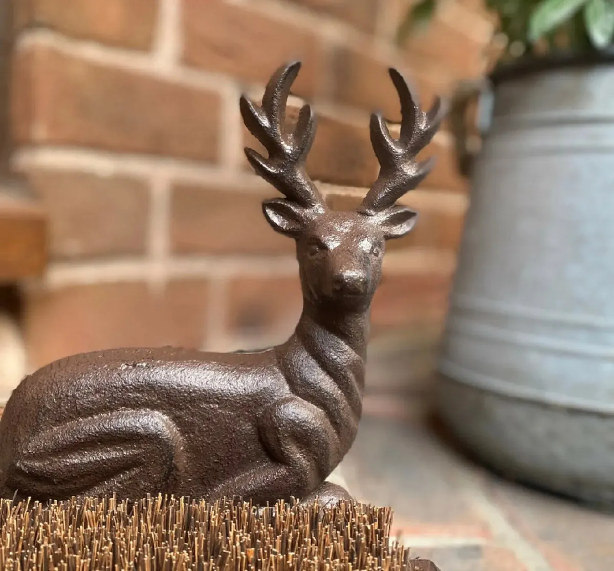 Cast Iron Stag Boot Scraper Brush - Image 4