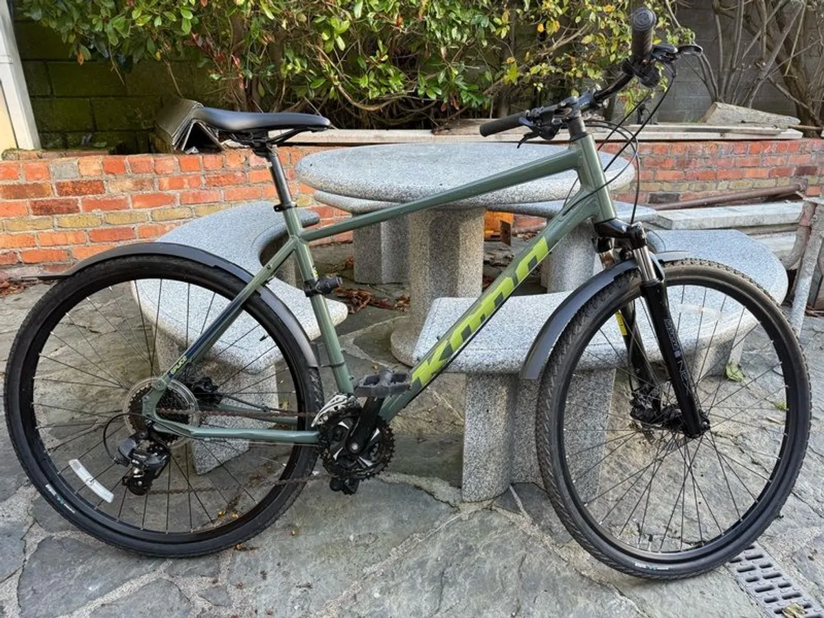 Bike Kona Urban Model 24 gears (3x8) + Masterlock Heavy Duty U Lock with Looped-End Steel Cable + Lights Front and Back, USB Rechargeable, Waterproof - Image 1