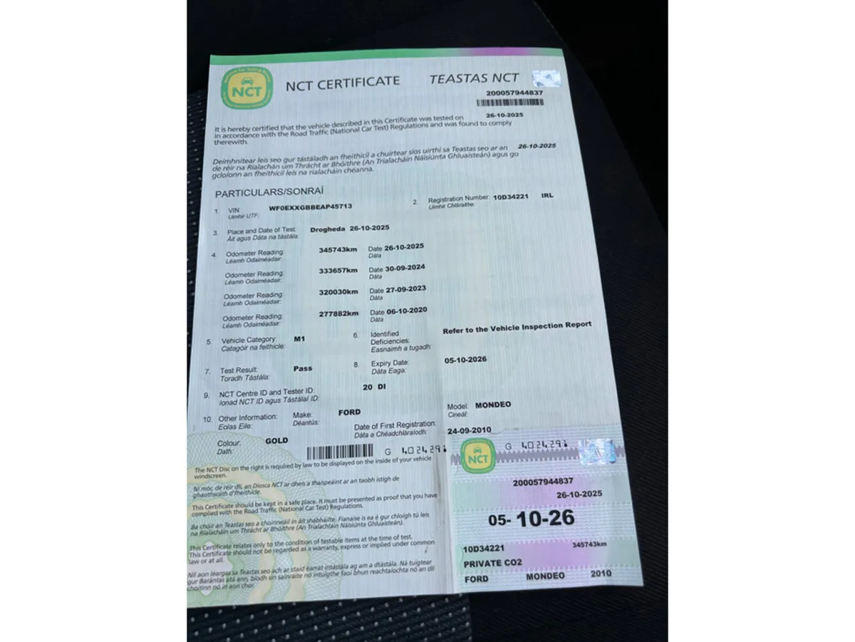 Ford Mondeo ZETEC 1.8 TDCI 125PS ECO M5 5DR - Image 3