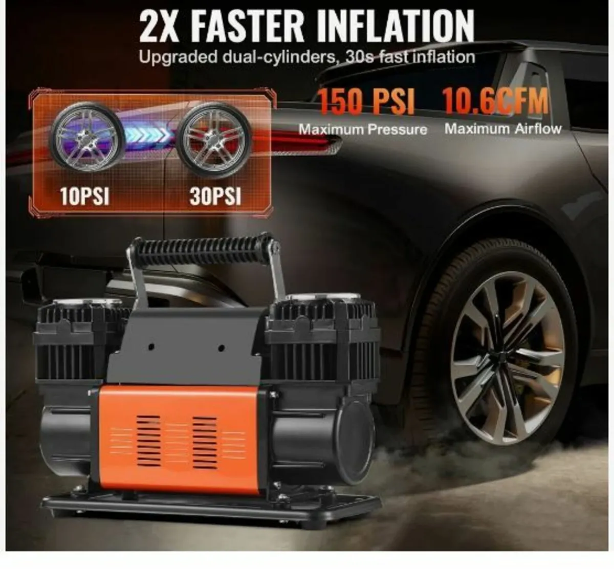 10.6 CFM Heavy Duty Air Compressor - Image 2