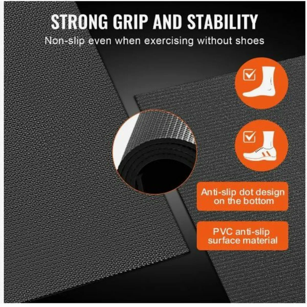 Exercise Mat Non Slip Yoga Mat Gym Fitness - Image 3