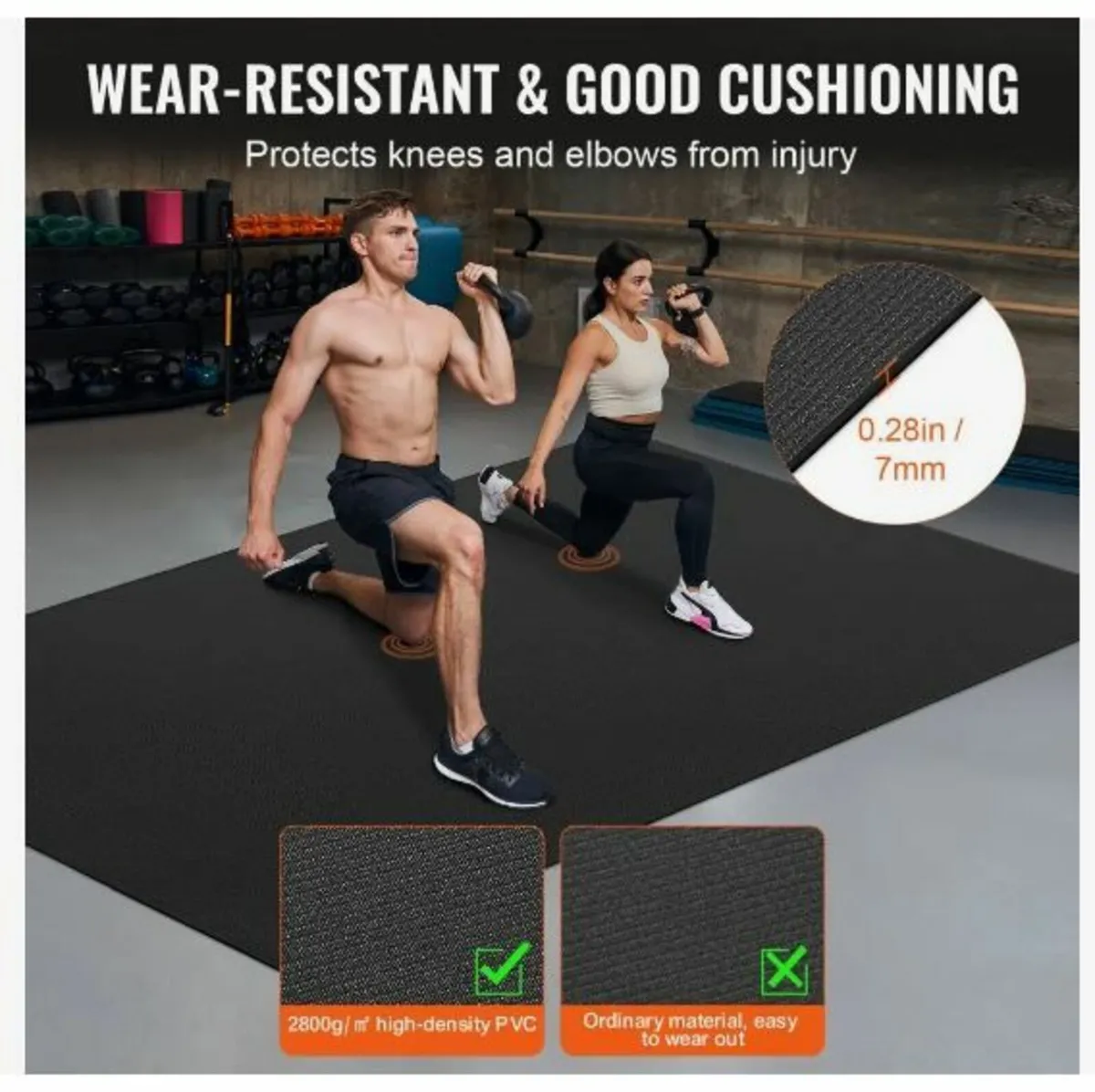 Exercise Mat Non Slip Yoga Mat Gym Fitness - Image 4