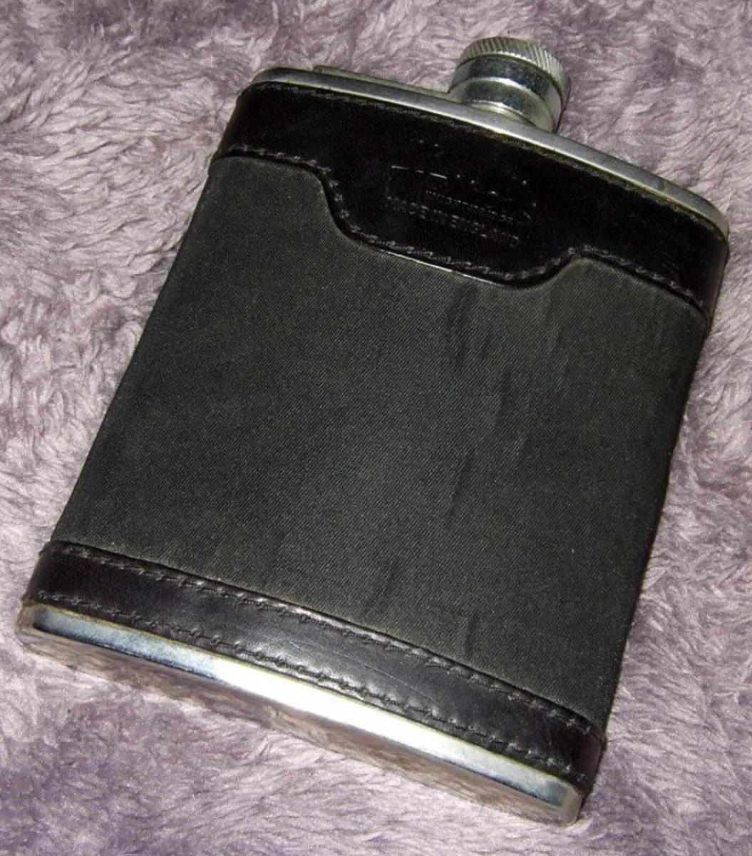 Vintage Harrods Hip Flask - Image 1