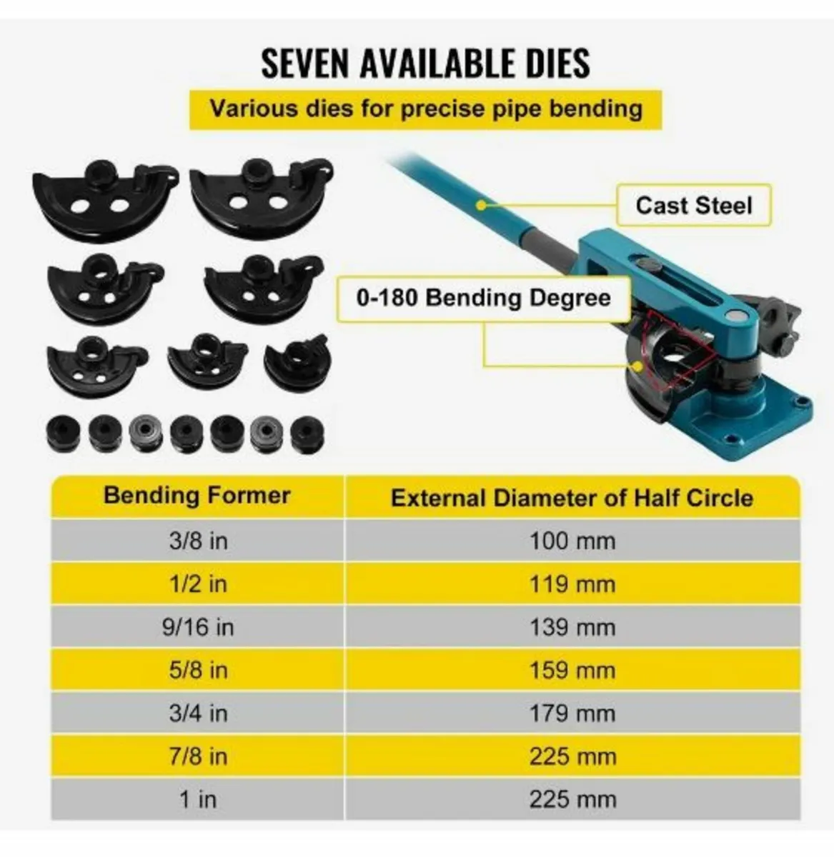 Pipe Bender 3/8 to 1 Inch - Image 1