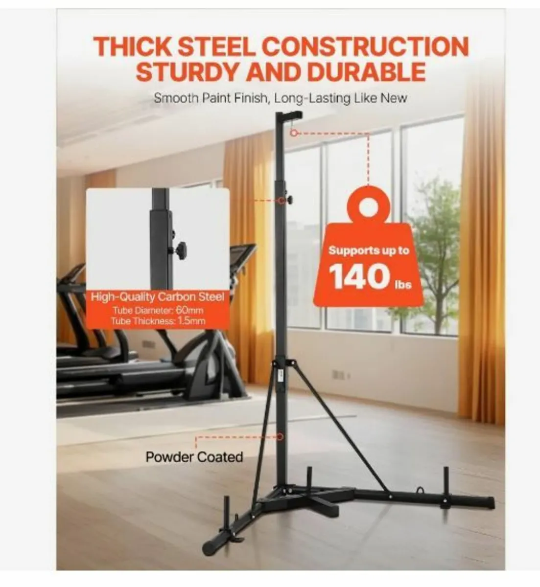 Punching Bag Stand, Steel Heavy Duty Workout - Image 2