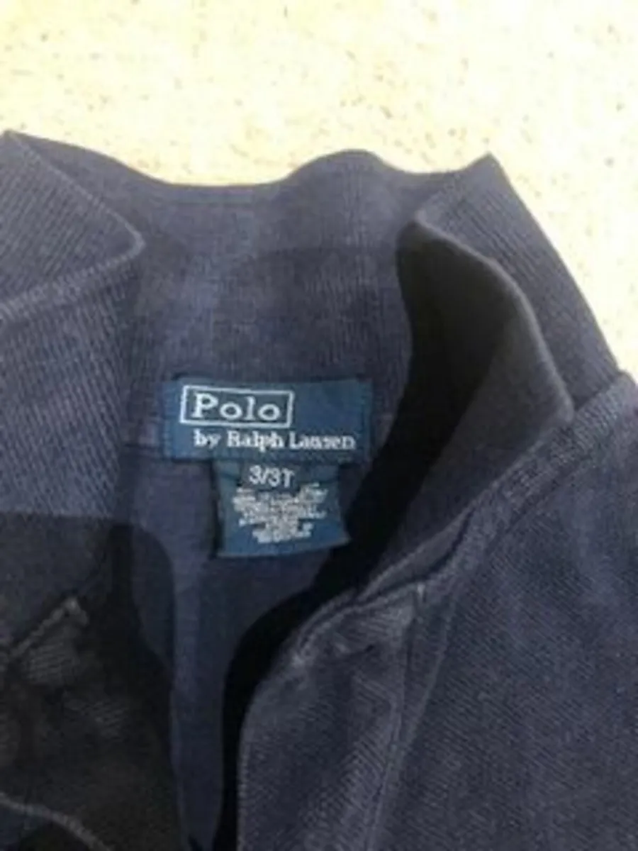 Ralph Lauren Navy Long Sleeve Polo age 3-4 - Image 4