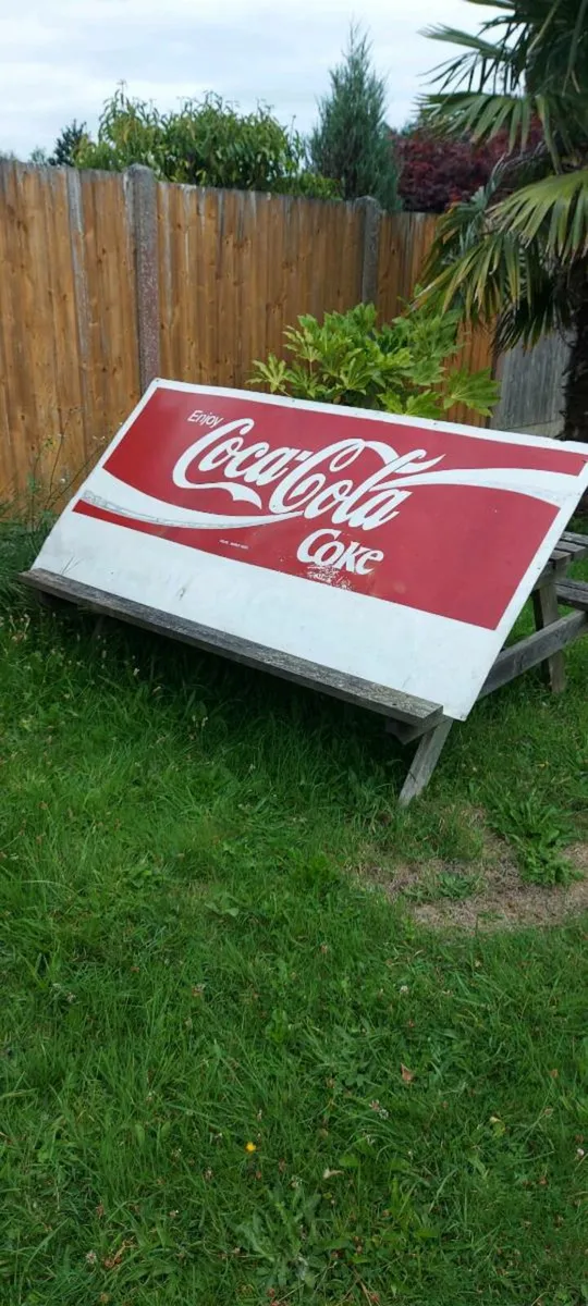 Vintage  Coca Cola  metal  sign - Image 2
