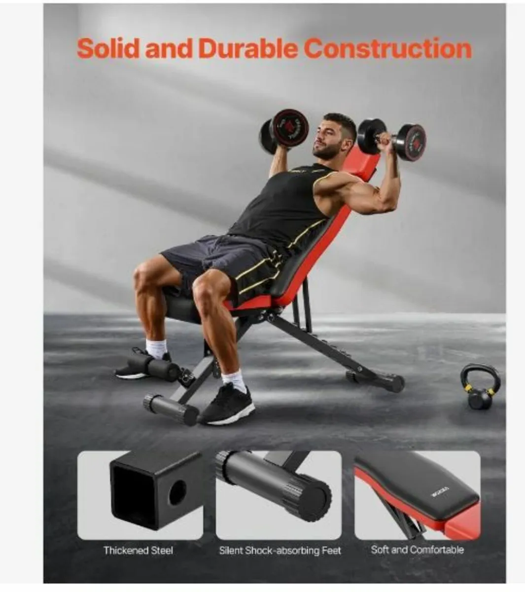 Weight Bench, 660lbs Adjustable - Image 3