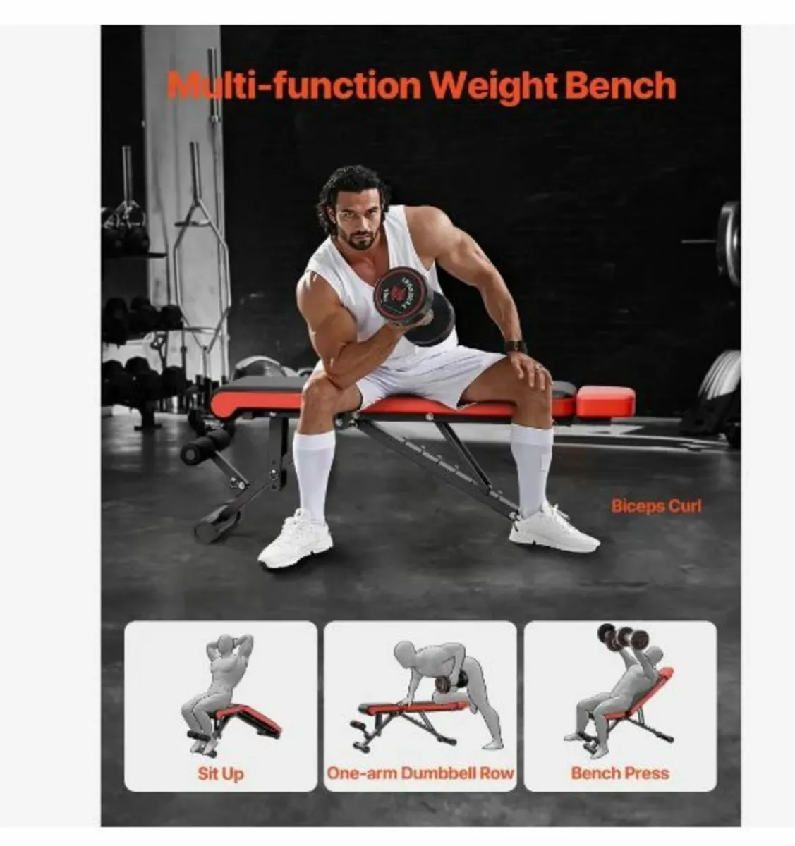 Weight Bench, 660lbs Adjustable - Image 4