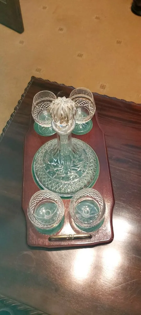 Galway Crystal Longford Decanter set. - Image 4