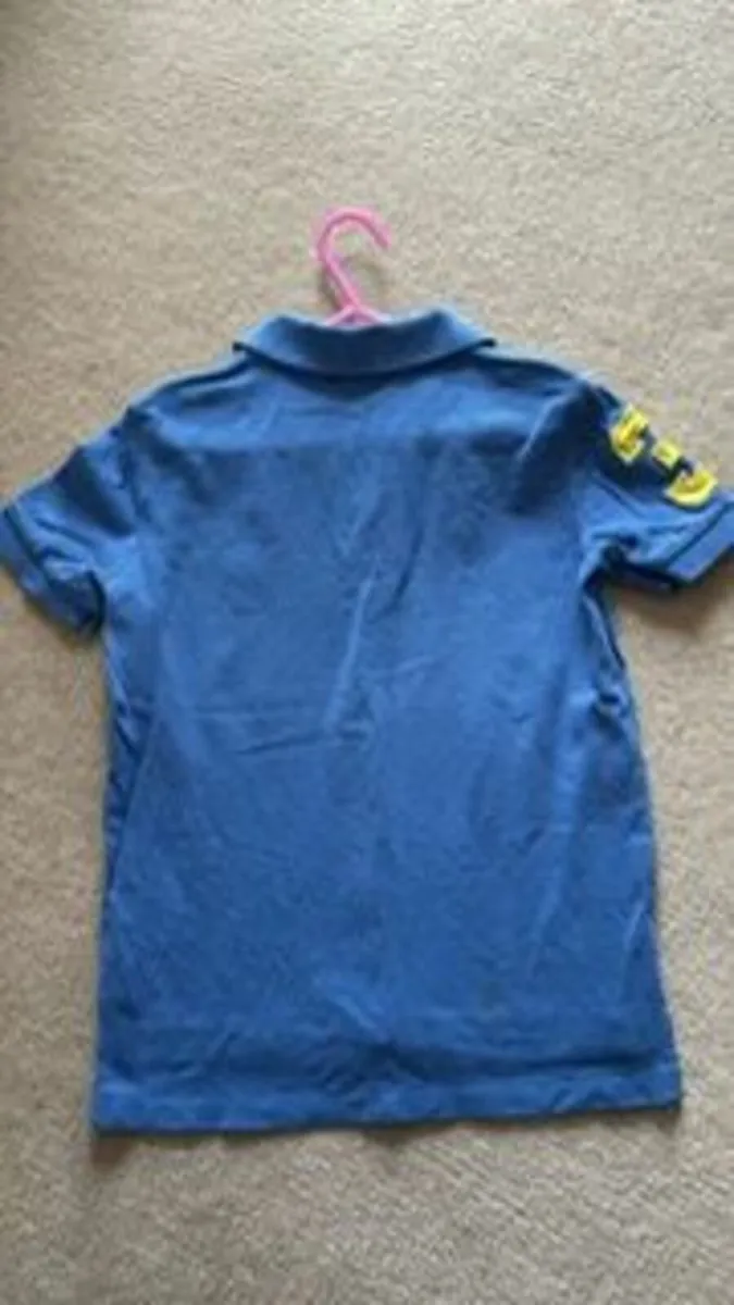 Ralph Lauren Blue Polo Tshirt age 6-7 - Image 3