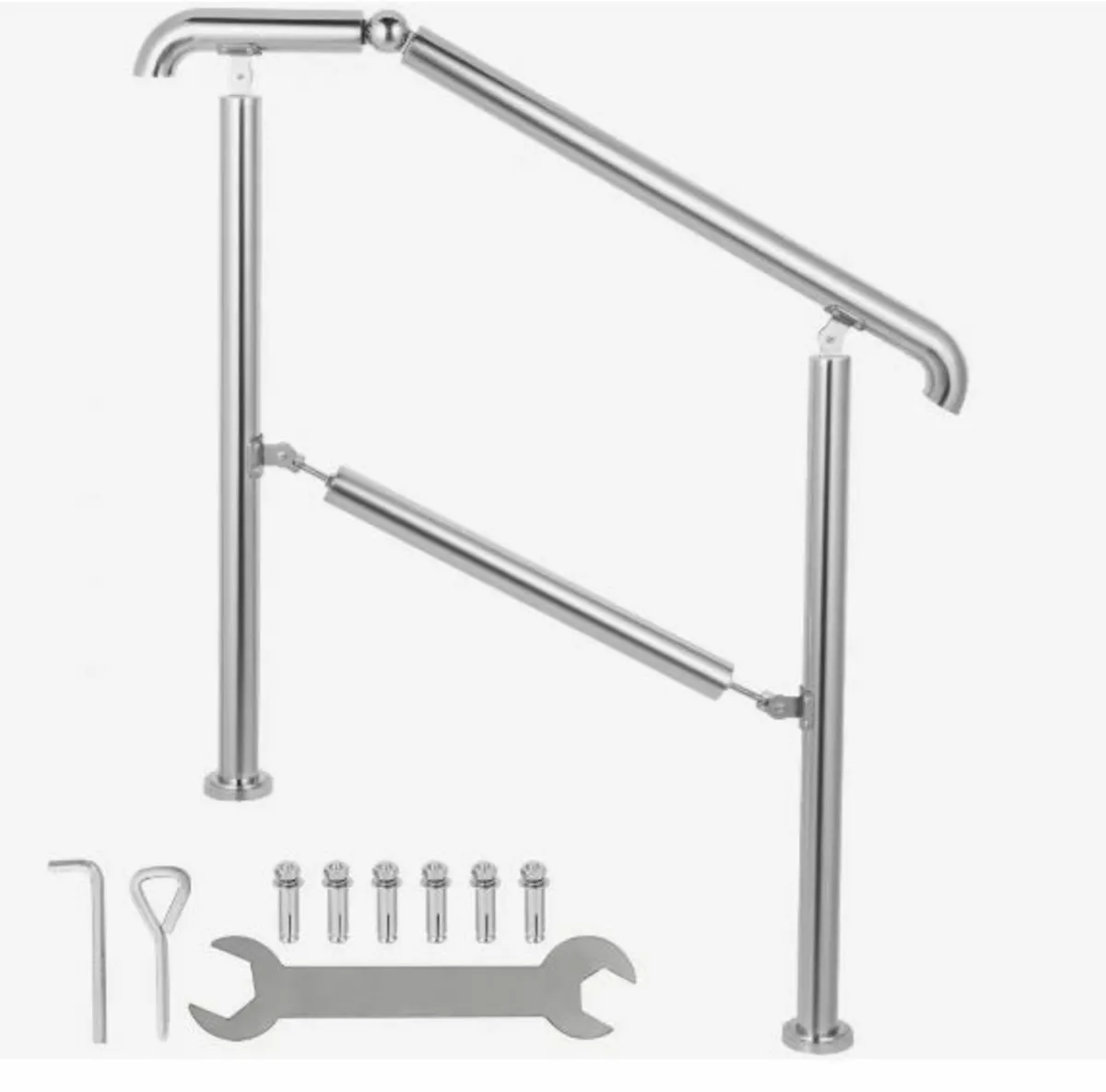 3 Step Railing Stainless Steel Transitional Handra - Image 1