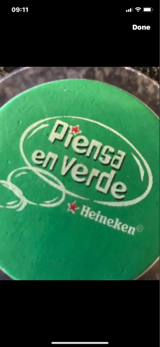 Think Green Heineken Coasters (6) - Image 3
