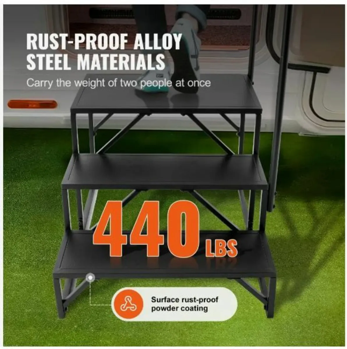 RV Steps, 3-Step RV Stairs - Image 3
