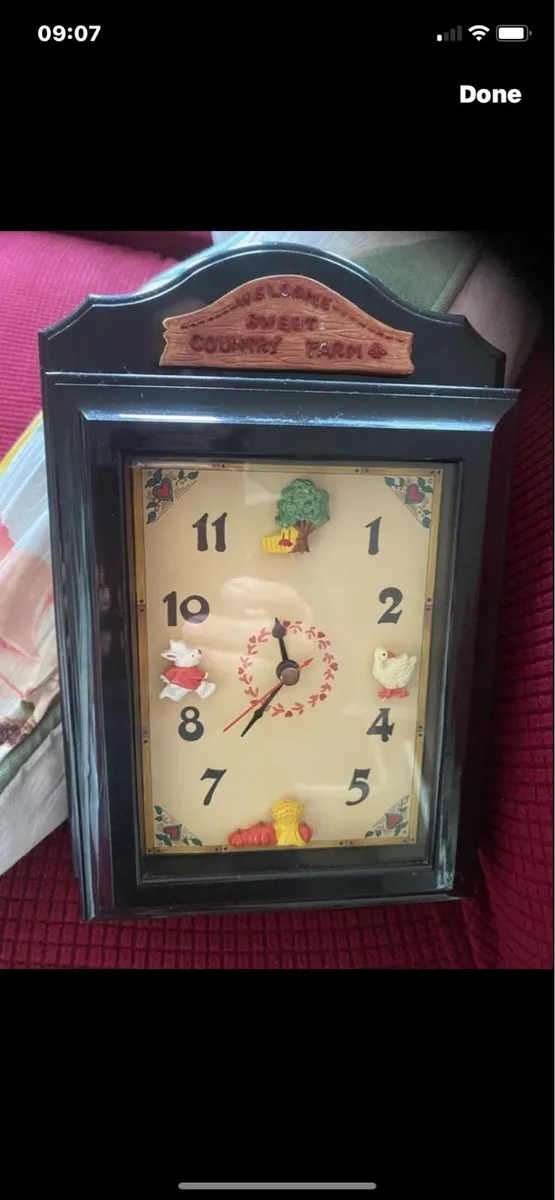 Sweet Country Farm Clock & Key Box - Image 1