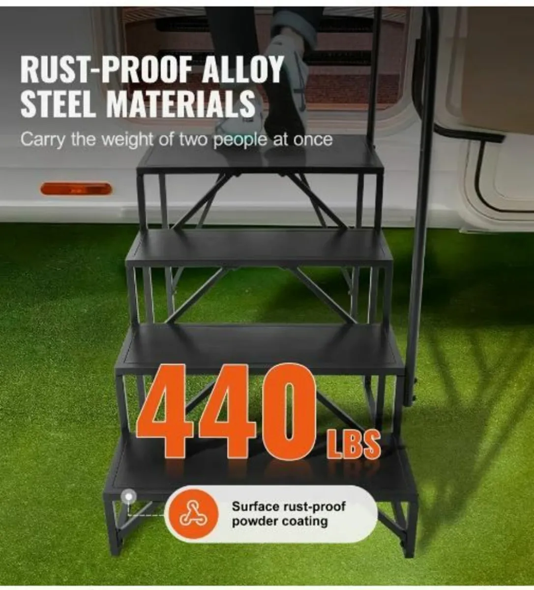 RV Steps, 4-Step RV Stairs - Image 3