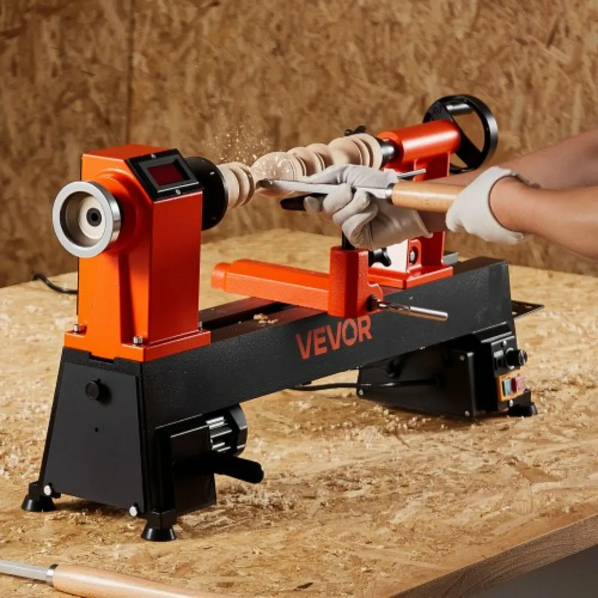 Woodworking Lathe, 750W / 1 HP, Benchtop Wood Lath - Image 3