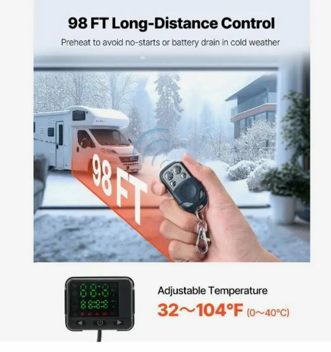 Diesel Air Heater, 8 kW DC12-24V, Fast Heating - Image 4