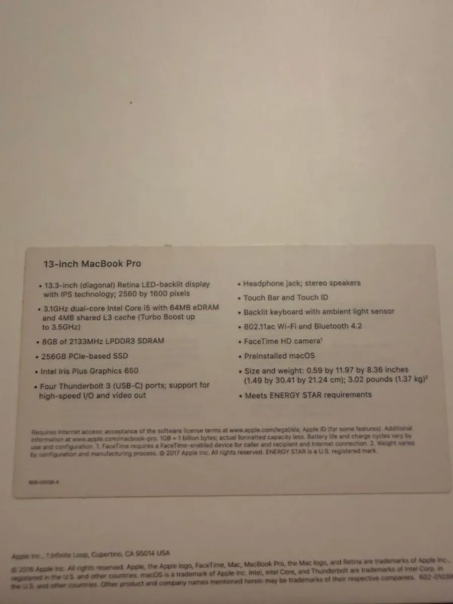 2017 MacBook Pro with touch bar - Image 4