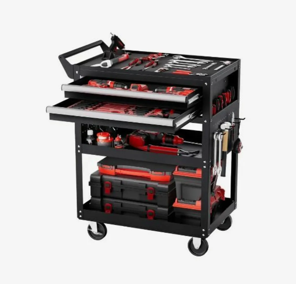 5-Tier Tool Cart with Wheels - Image 1