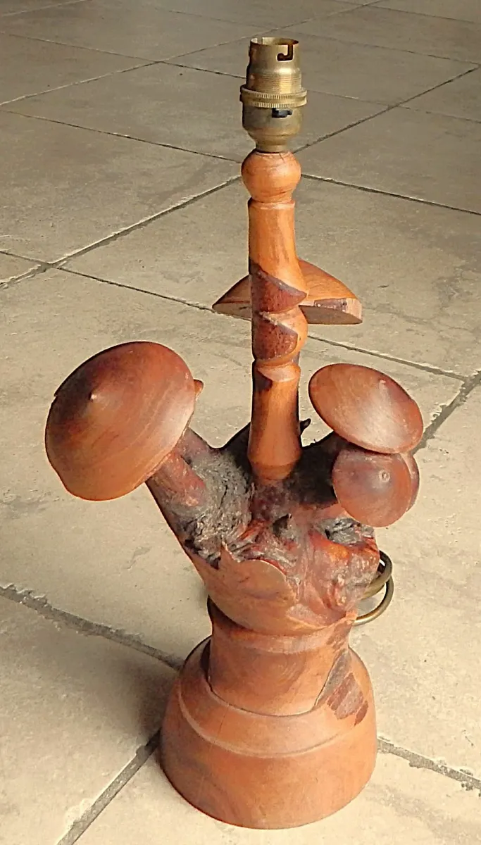 Handmade Wooden Table Lamp - Image 2