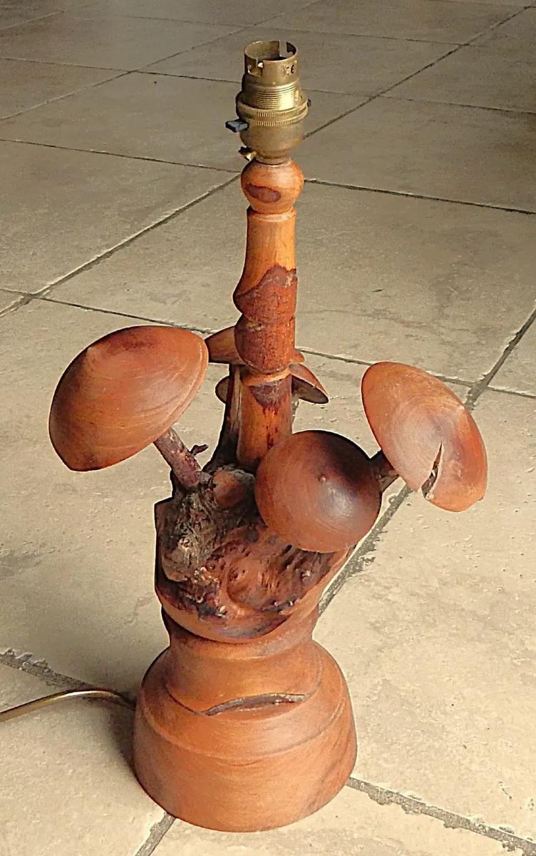 Handmade Wooden Table Lamp - Image 4