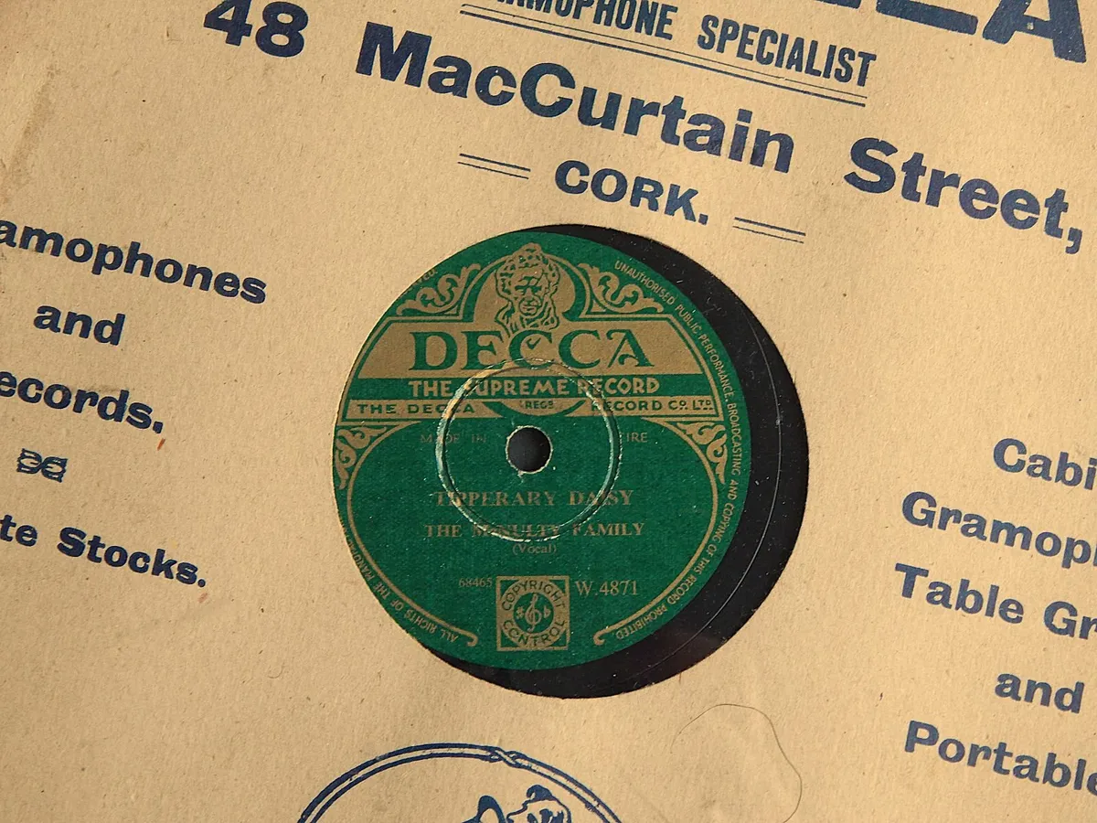 Vintage Framed Gramophone Record - Image 3