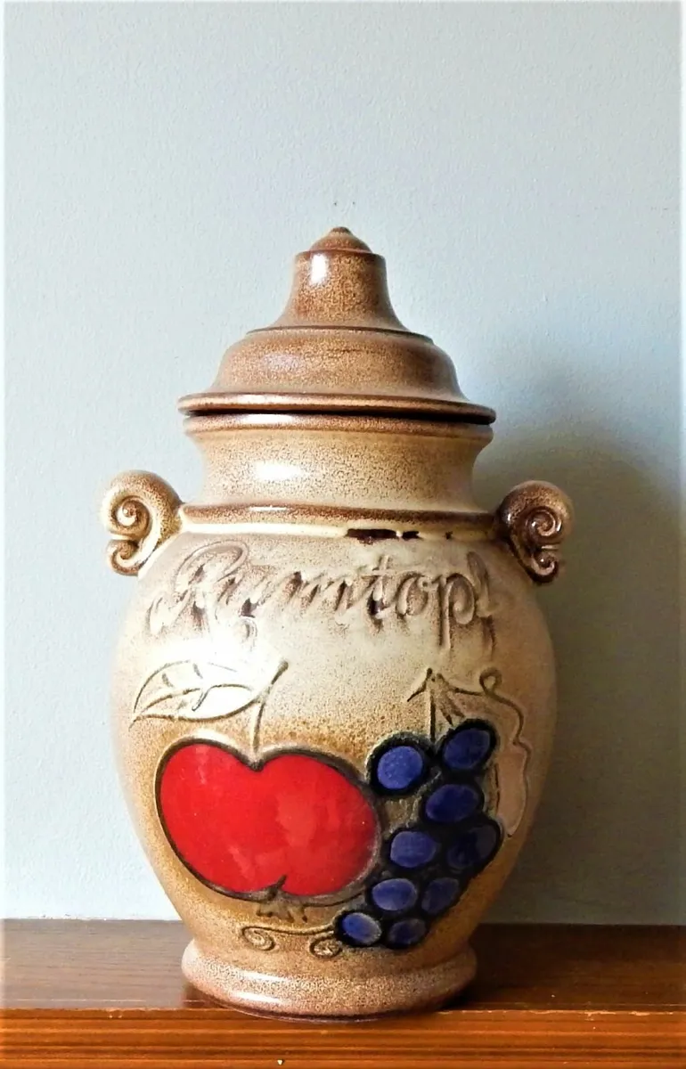Scheurich Large Vintage Rumtopf Art Pottery Jar - Image 1