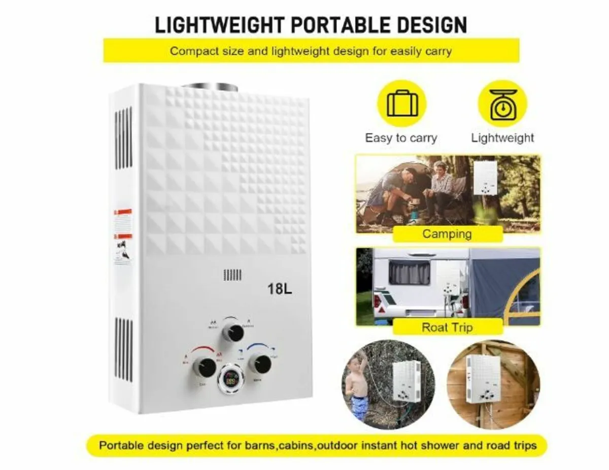 Gas Instantaneous Water Heater, 18 L Propane - Image 1