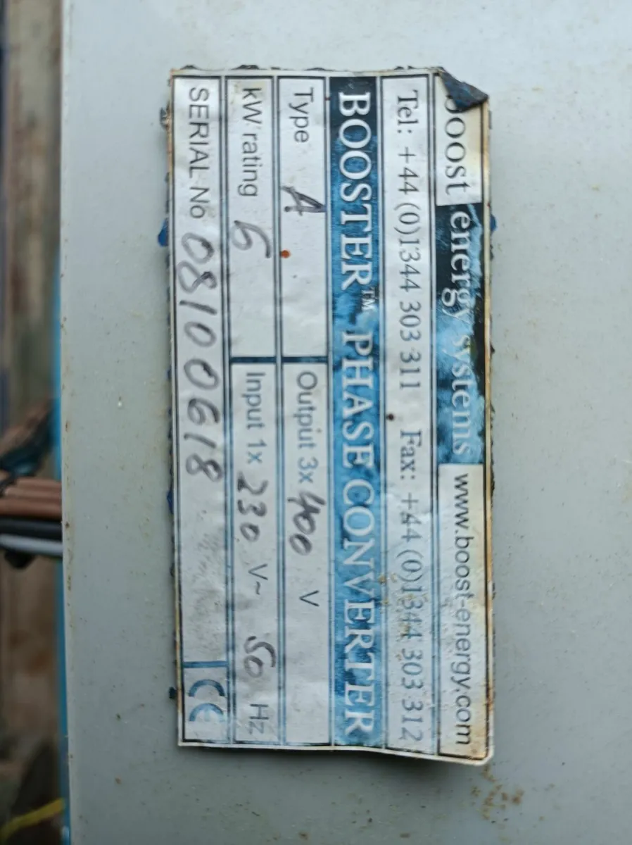 Single Phase to Three Phase Rotary Converter - Image 1