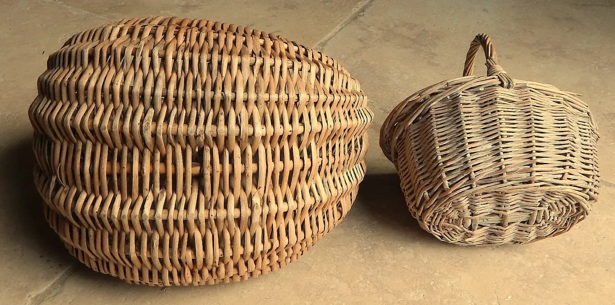 Wicker Egg Collecting & Small Lidded Baskets - Image 4