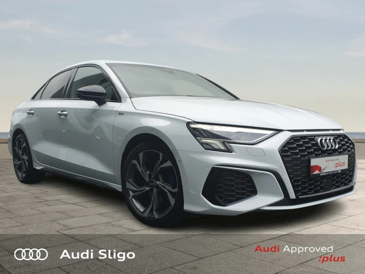 Audi A3 Saloon 1.0TFSI 110HP S Line + Black Pack & - Image 1