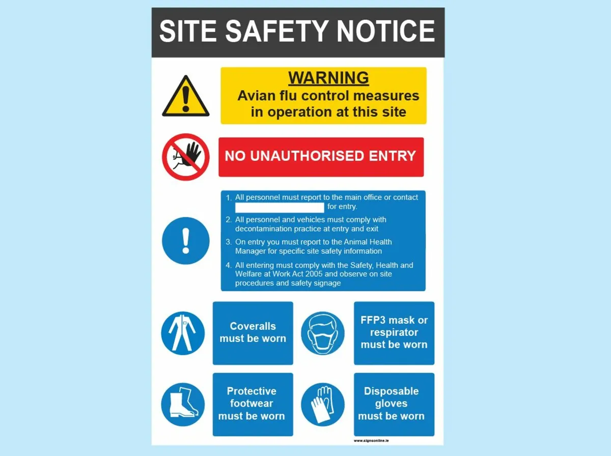 Avian Influenza (Bird Flu) Biosecurity Signage - Image 3