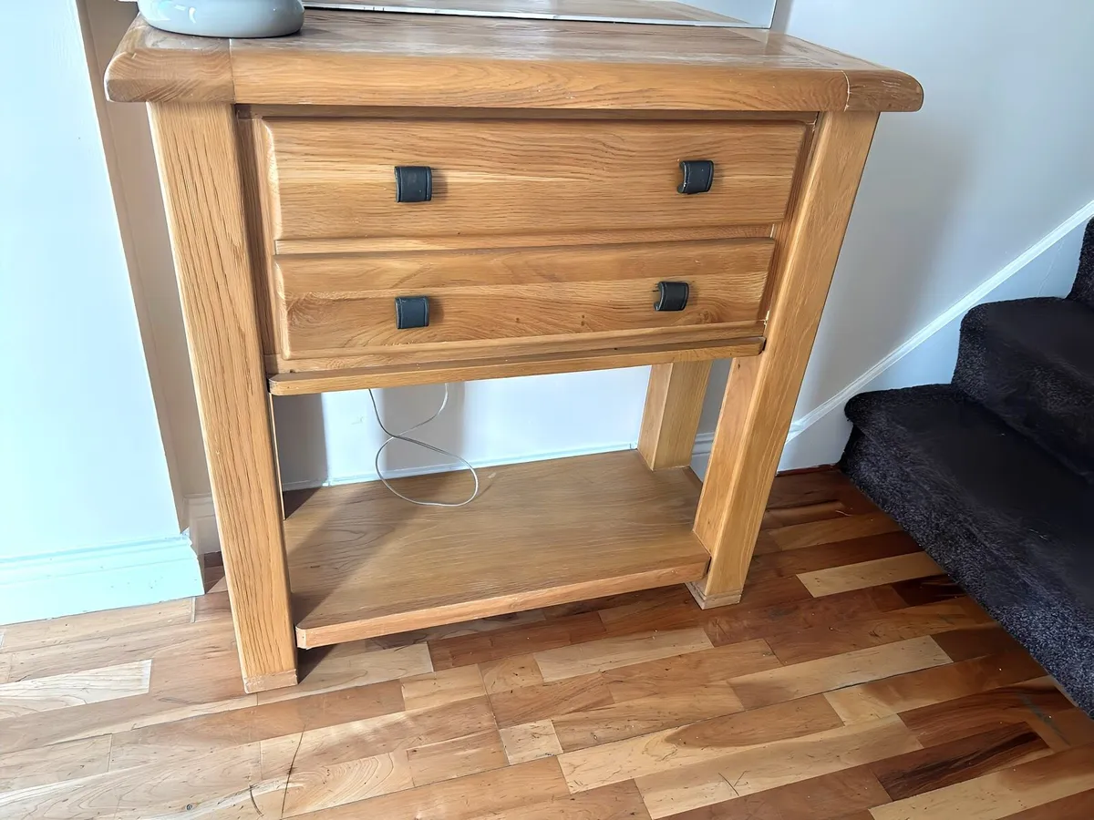 Console table - Solid Oak - Image 2