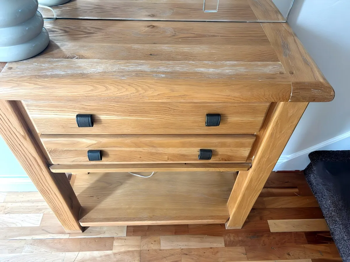 Console table - Solid Oak - Image 3