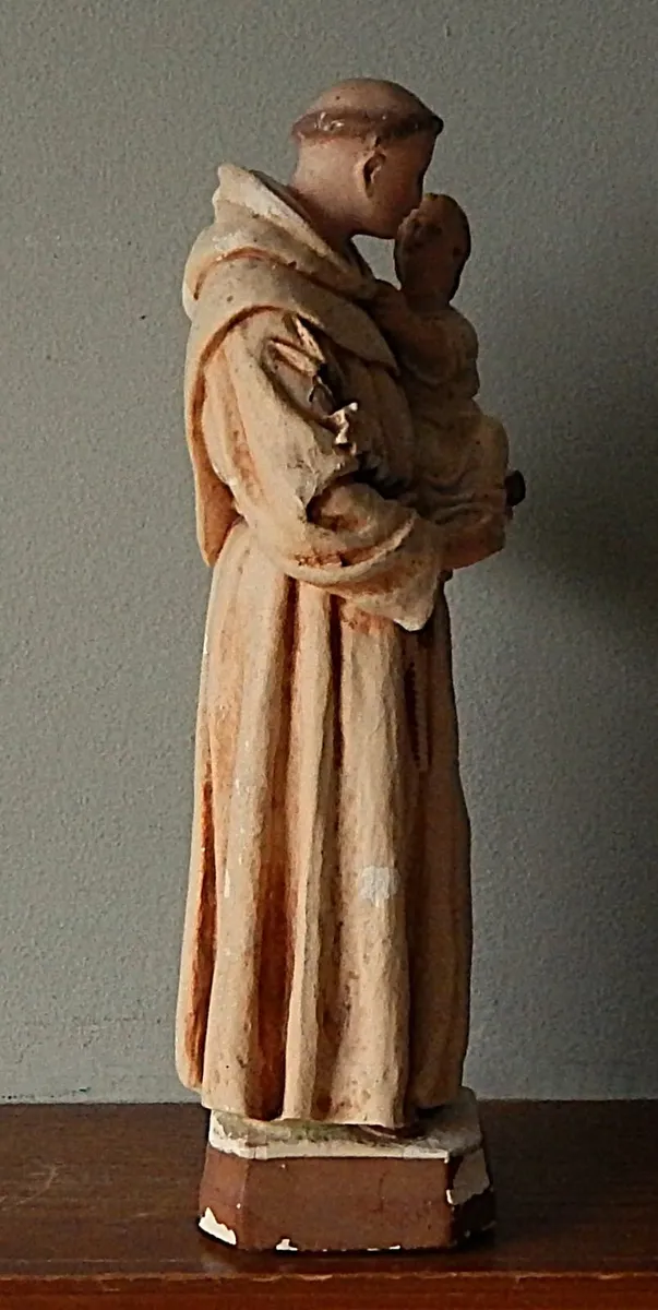 Vintage Statue of Saint Anthony of Padua - Image 2